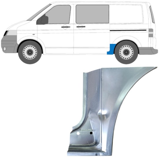 Pannello di riparazione parafango posteriore per Volkswagen Transporter T5 2003-2015 / Sinistra 16670