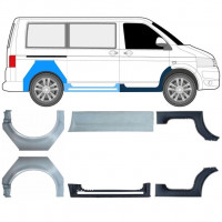 Pannello di riparazione sottoporta e parafango posteriore per Volkswagen Transporter T5 2003- / SWB / Set 11534