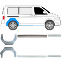 Pannello di riparazione sottoporta e parafango posteriore per Volkswagen Transporter T5 2003- / SWB / Set 11535