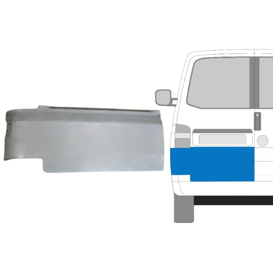 Pannello di riparazione porta posteriore per Volkswagen Transporter T5 2003-2015 / Sinistra 15093