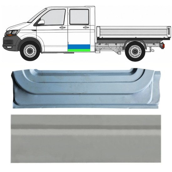 Lamiera di riparazione interno ed esterno porta posteriore per Volkswagen Transporter T6 2015-2024 / Sinistra 17161