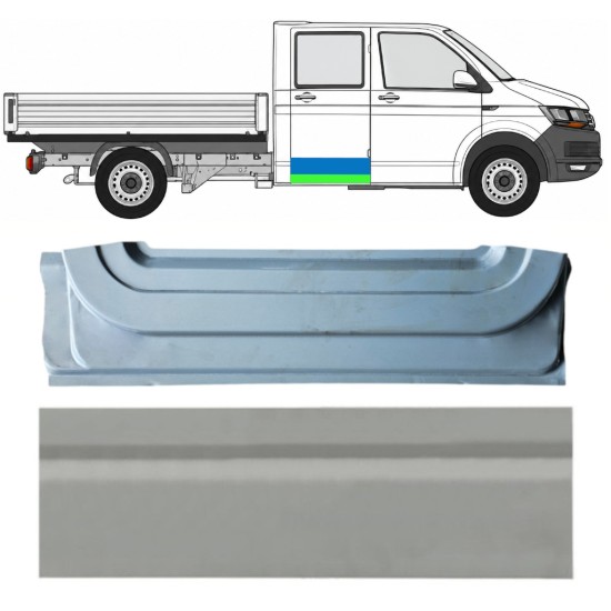 Lamiera di riparazione interno ed esterno porta posteriore per Volkswagen Transporter T6 2015-2024 / Destra 17160