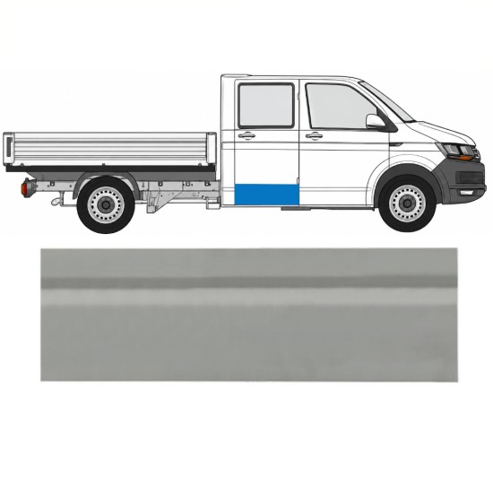 Pannello di riparazione porta posteriore esterno per Volkswagen Transporter T6 2015-2024 / Sinistra = Destra (simmetrico) 17125