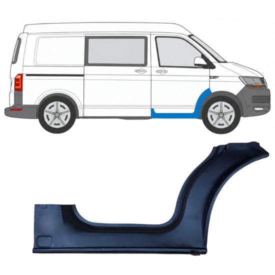Pannello di riparazione davanzale della porta anteriore per Volkswagen Transporter T6 2015-2024 / Destra 17117