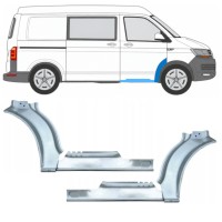 Pannello di riparazione sottoporta e parafango anteriore per Volkswagen Transporter T6 2015-2024 17198