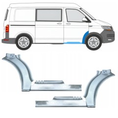 Pannello di riparazione sottoporta e parafango anteriore per Volkswagen Transporter T6 2015-2024 17198