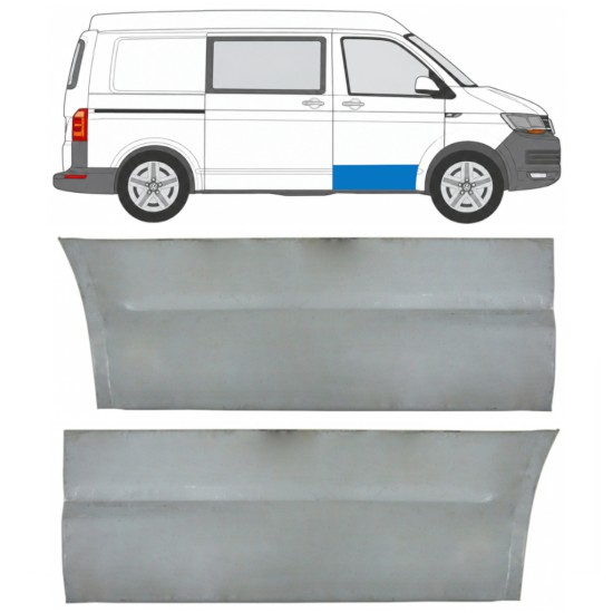 Lamiera di riparazione del rivestimento della porta anteriore per Volkswagen Transporter T6 2015-2024 / Sinistra+Destra 17123