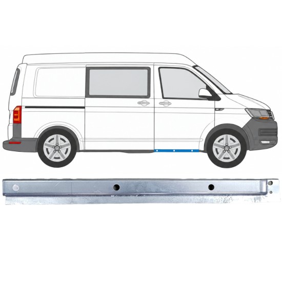 Lamiera di riparazione del rivestimento della porta anteriore interno per Volkswagen Transporter T6 2015-2024 / Destra 17184