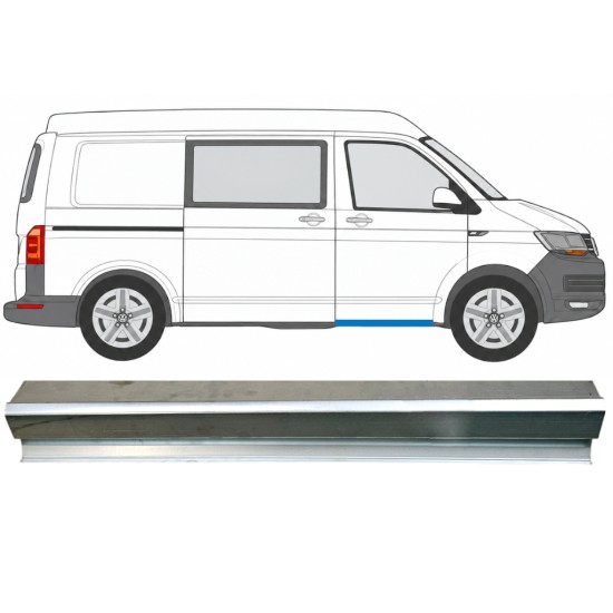 Pannello di riparazione davanzale della porta anteriore per Volkswagen Transporter T6 2015-2024 / Sinistra = Destra (simmetrico) 17129