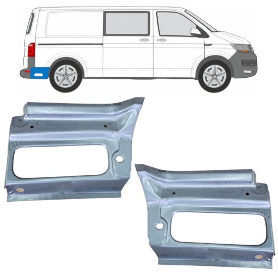 Pannello di riparazione parafango posteriore per Volkswagen Transporter T6 2015-2024 / Sinistra+Destra 17191