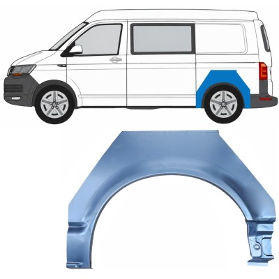 Pannello di riparazione parafango posteriore per Volkswagen Transporter T6 2015-2024 / Sinistra 17115