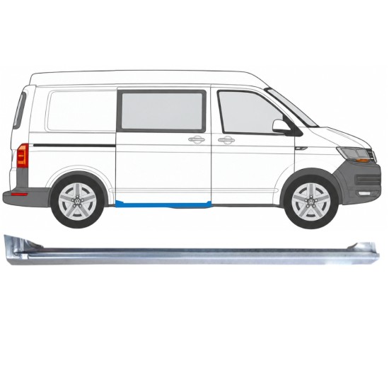 Sottoporta per porta scorrevole per Volkswagen Transporter T6 2015-2024 / Destra 17179