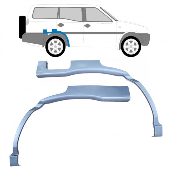 Pannello di riparazione parafango posteriore per Nissan Terrano 1993-1999 / Sinistra+Destra / Set 10574