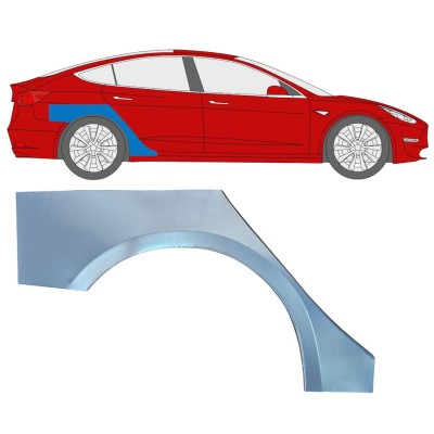 Pannello di riparazione parafango posteriore per Tesla Model 3 2017-2023 / Destra 16373