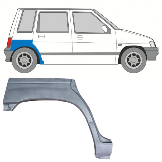 DAEWOO TICO 1991-2000 PASSARUOTA POSTERIORE / DESTRA