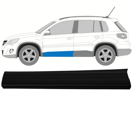 Modanatura laterale porta per Volkswagen Tiguan 2007-2016 / Sinistra 17062