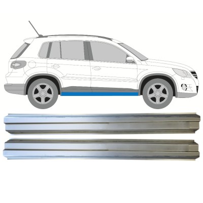Pannello di riparazione sottoporta lamiera per Volkswagen Tiguan 2007-2016 / Sinistra+Destra / Set 14774