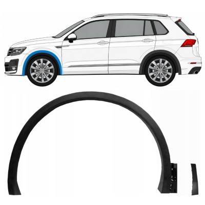 Modanatura parafango anteriore per Volkswagen Tiguan 2016-2020 R-Line / Sinistra / Set 14853
