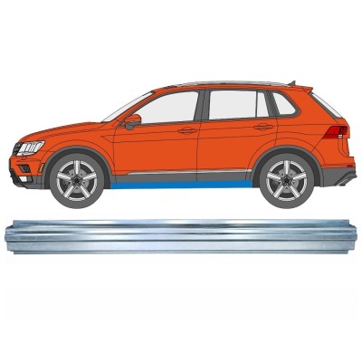 Pannello di riparazione sottoporta lamiera per Volkswagen Tiguan 2016-2024 / Sinistra 17218