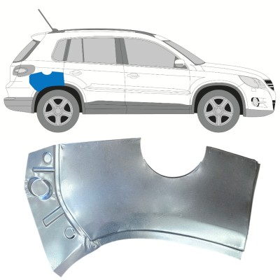 Pannello di riparazione sezione superiore parafango posteriore per Volkswagen Tiguan 2007-2016 / Destra 15785