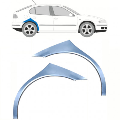 Pannello di riparazione parafango posteriore per Seat Toledo Leon 1999-2006 / Sinistra+Destra / Set 10454