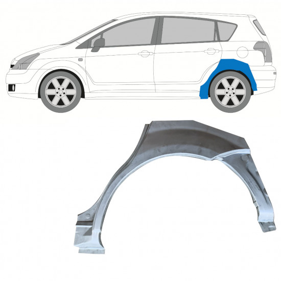 Pannello di riparazione parafango posteriore per Toyota Corolla Verso 2004-2009 / Sinistra 7699