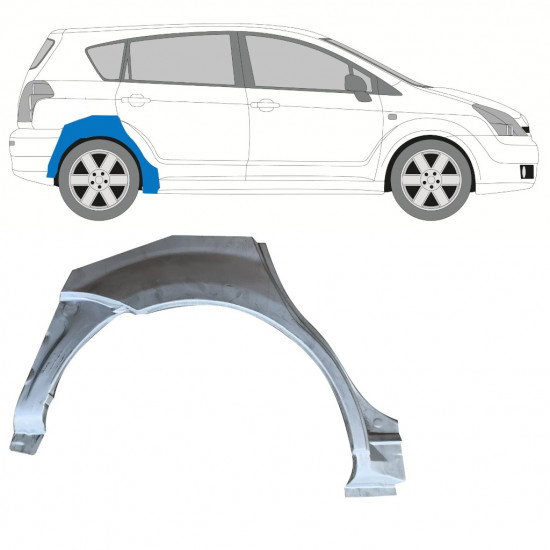 TOYOTA COROLLA VERSO 2004-2009 PANNELLO DI RIPARAZIONE DELL\'ALA POSTERIORE / DESTRA