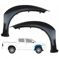 Modanatura parafango anteriore per Toyota Hilux 2005-2015 / Sinistra+Destra / Set 9476