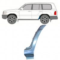 Pannello di riparazione sezione inferiore parafango posteriore per Toyota Land Cruiser 1998-2007 / Sinistra 8985