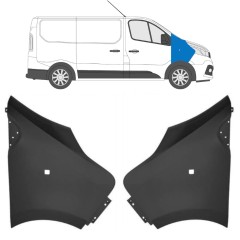 Parafango anteriore per Renault Trafic 2014- 2014-2021 / Sinistra+Destra / Set 17103