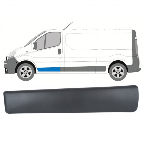 RENAULT TRAFIC 2001-2014 PANNELLO DI RIFINITURA DELLA MODANATURA DELLA PORTA ANTERIORE / SINISTRA