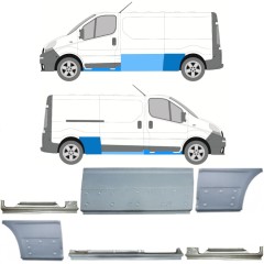Set di pannelli di riparazione per Opel Vivaro 2001-2014 / Sinistra+Destra / 13309