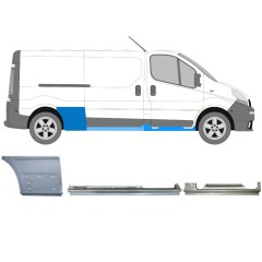 Set di pannelli di riparazione per Opel Vivaro 2001-2014 / Destra / 13304
