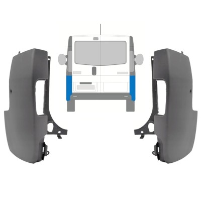 Angolo paraurti posteriore per Opel Vivaro 2001-2014 / Sinistra+Destra / Set 15306