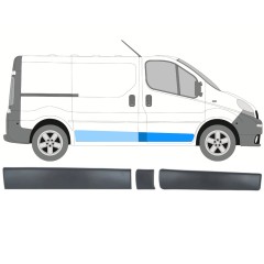 Set di modanature laterali per Opel Vivaro 2001-2014 / Destra / 13901