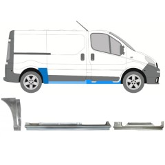 Set di pannelli di riparazione per Renault Trafic 2001-2014 / Destra / 13310