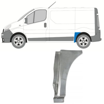 Pannello di riparazione parafango posteriore per Opel Vivaro 2001-2014 / Sinistra 15765