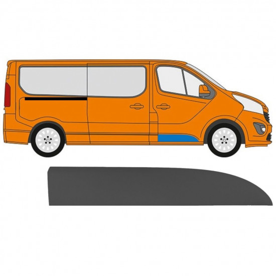 Modanatura porta anteriore per Renault Trafic 2014- / Destra 11246