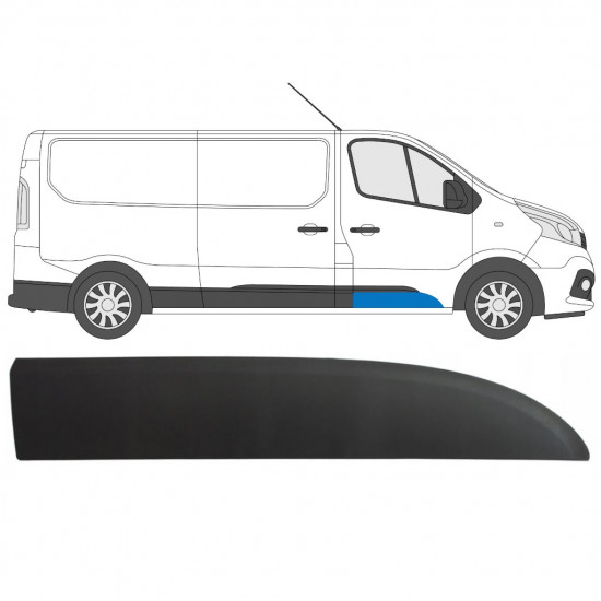 RENAULT TRAFIC 2014- PANNELLO DI RIFINITURA DELLA MODANATURA DELLA PORTA ANTERIORE / DESTRA