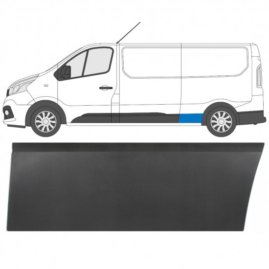 Modanatura laterale parafango posteriore per Renault Trafic 2014- / Sinistra 8220