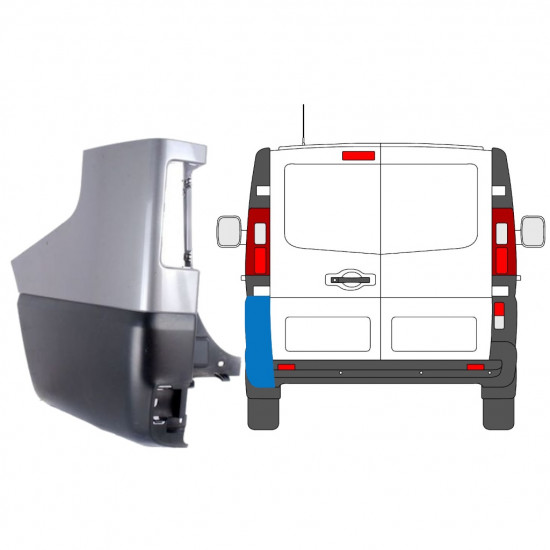 Angolo paraurti posteriore per Renault Trafic 2014- / Sinistra 8411