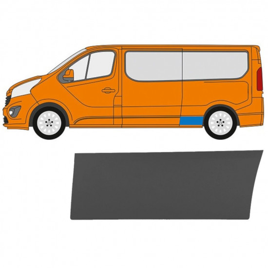 Modanatura laterale per Renault Trafic 2014- / LWB / Sinistra 11253