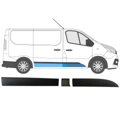 Set di modanature laterali per Opel Vivaro 2014-2019 / Destra / 14432