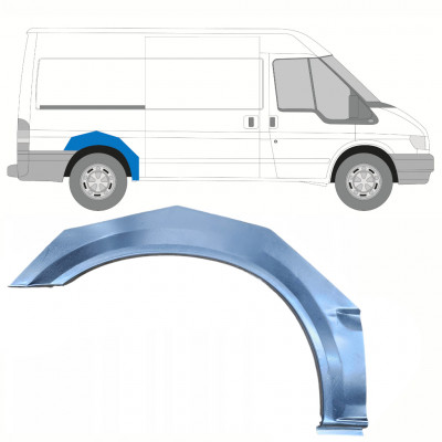 Pannello di riparazione parafango posteriore per Ford Transit 2000-2013 / Destra 9138