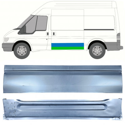 Pannello di riparazione esterno inferiore porta scorrevole per Ford Transit 2000-2013  / MWB / LWB / Sinistra /  12667