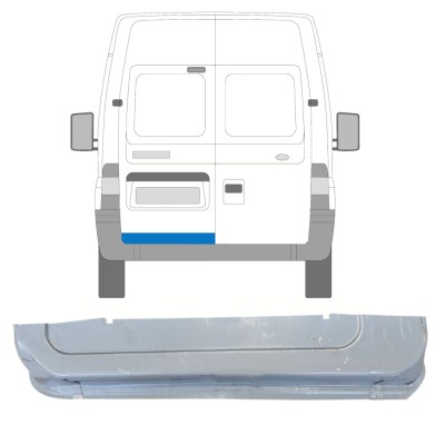 Pannello di riparazione porta posteriore per Ford Transit 2000-2013 / Sinistra 14655