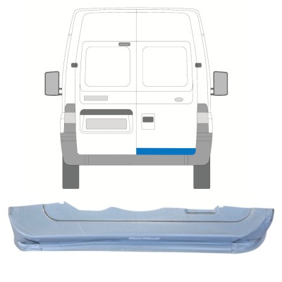 Pannello di riparazione porta posteriore per Ford Transit 2000-2013 / Destra 14654