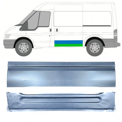 Pannello di riparazione esterno inferiore porta scorrevole per Ford Transit 2000-2013  / SWB / Sinistra / Set 12666