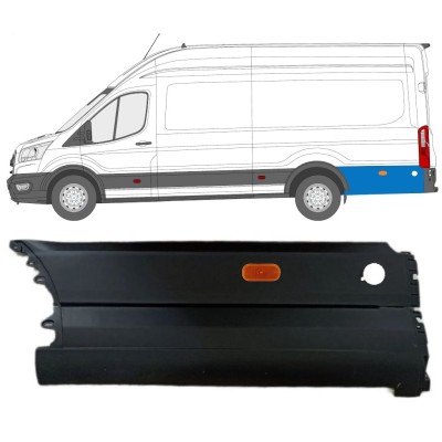 Modanatura laterale parafango posteriore dietro la ruota per Ford Transit 2014- / Sinistra / Set 14679