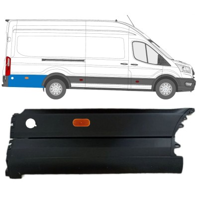 Modanatura laterale parafango posteriore dietro la ruota per Ford Transit 2014- / Destra / Set 14678